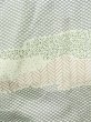 Photo6: M0728O Used Japanese women  White KOMON dyed / Silk. Leaf,   (Grade C) (6)