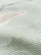 Photo10: M0728O Used Japanese women  White KOMON dyed / Silk. Leaf,   (Grade C) (10)