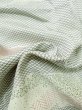 Photo11: M0728O Used Japanese women  White KOMON dyed / Silk. Leaf,   (Grade C) (11)