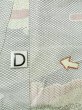 Photo17: M0728O Used Japanese women  White KOMON dyed / Silk. Leaf,   (Grade C) (17)