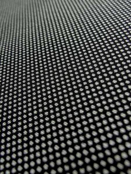 Photo6: Mint M0728S Used Japanese women  Black EDO KOMON pattern dyed / Silk. Dot   (Grade A) (6)