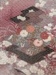 Photo5: Mint M0728X Used Japanese womenPale Grayish Pink KOMON dyed / Silk. Peony,   (Grade A) (5)