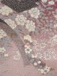 Photo7: Mint M0728X Used Japanese womenPale Grayish Pink KOMON dyed / Silk. Peony,   (Grade A) (7)