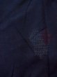 Photo3: Mint M0729B Used Japanese women  Indigo Blue TSUMUGI pongee / Silk. Abstract pattern   (Grade A) (3)