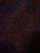 Photo5: Mint M0729D Used Japanese women  Black TSUMUGI pongee / Silk. Flower,   (Grade B) (5)