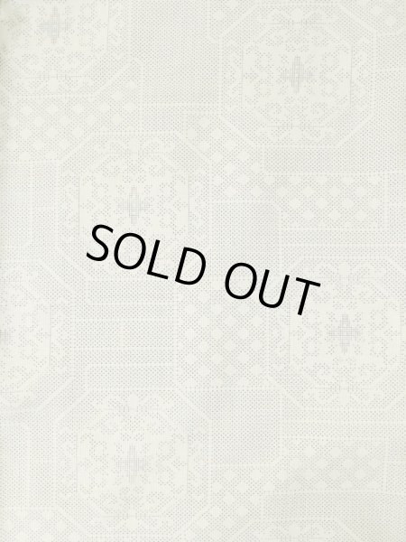 Photo3: M0808B Vintage Japanese women   Ivory OSHIMA-TSUMUGI / Silk. Quadrangle,   (Grade C) (3)