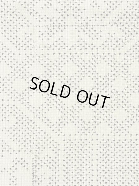 Photo6: M0808B Vintage Japanese women   Ivory OSHIMA-TSUMUGI / Silk. Quadrangle,   (Grade C) (6)