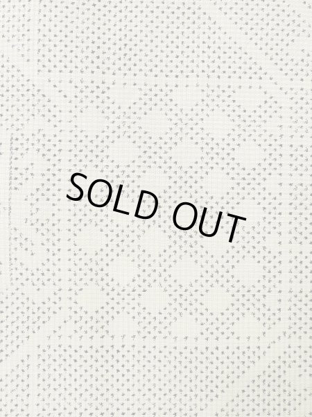 Photo7: M0808B Vintage Japanese women   Ivory OSHIMA-TSUMUGI / Silk. Quadrangle,   (Grade C) (7)