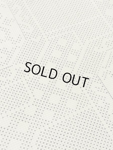 Photo9: M0808B Vintage Japanese women   Ivory OSHIMA-TSUMUGI / Silk. Quadrangle,   (Grade C) (9)