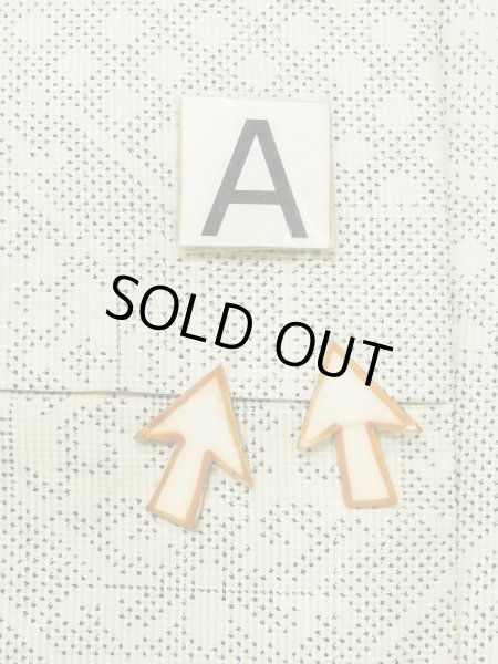 Photo14: M0808B Vintage Japanese women   Ivory OSHIMA-TSUMUGI / Silk. Quadrangle,   (Grade C) (14)