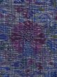 Photo5: M0808F Vintage Japanese women  Dark Purple OJIYATSUMUGI / Silk. Flower,   (Grade B) (5)