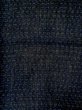 Photo3: M0808I Vintage Japanese women  Dark Navy Blue OHMIJOFU / Linen. Abstract pattern   (Grade D) (3)
