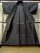 Photo2: Mint M0808K Vintage Japanese women  Dark Gray HITOE unlined / Silk. Tortoise-shell pattern(Hexagonal pattern),   (Grade A) (2)