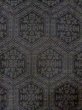 Photo3: Mint M0808K Vintage Japanese women  Dark Gray HITOE unlined / Silk. Tortoise-shell pattern(Hexagonal pattern),   (Grade A) (3)