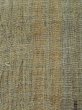 Photo6: M0808L Vintage Japanese women Pale Grayish Olive OJIYACHIJIMI / Linen. Wood grain pattern   (Grade C) (6)