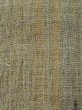 Photo6: M0808L Vintage Japanese women Pale Grayish Olive OJIYACHIJIMI / Linen. Wood grain pattern   (Grade C) (6)
