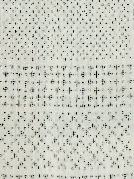 Photo5: M0808M Vintage Japanese women   Off White HITOE unlined / Cotton/hemp Dot,   (Grade C) (5)