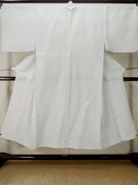 Photo1: M0808N Vintage Japanese   White HITOE unlined / Linen. Line,   (Grade C) (1)