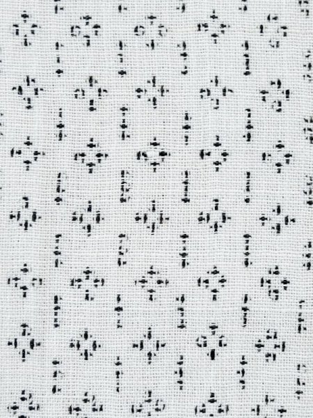 Photo6: M0808N Vintage Japanese   White HITOE unlined / Linen. Line,   (Grade C) (6)