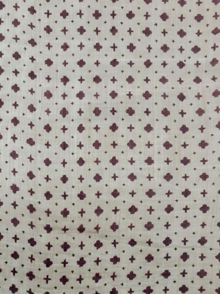 Photo4: M0808O Vintage Japanese women Pale Grayish Gray OJIYACHIJIMI / Linen. Cross,   (Grade D) (4)