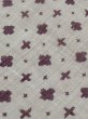 Photo7: M0808O Vintage Japanese women Pale Grayish Gray OJIYACHIJIMI / Linen. Cross,   (Grade D) (7)