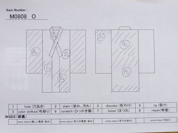 Photo11: M0808O Vintage Japanese women Pale Grayish Gray OJIYACHIJIMI / Linen. Cross,   (Grade D) (11)