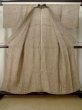 Photo2: M0808P Vintage Japanese women   Beige HITOE unlined / Linen. Line,   (Grade D) (2)