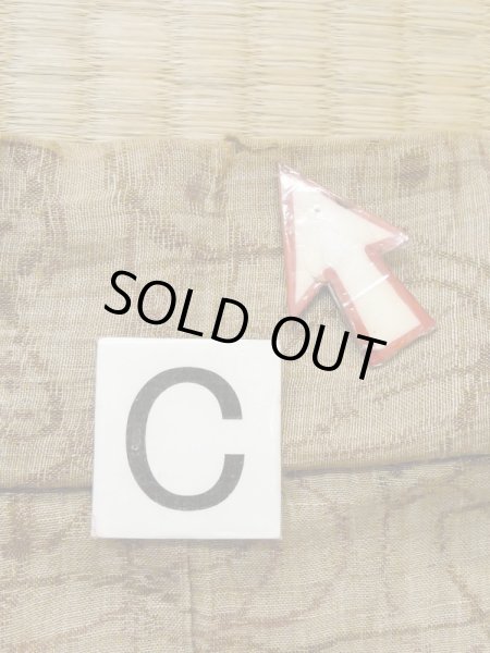 Photo14: M0808P Vintage Japanese women   Beige HITOE unlined / Linen. Line,   (Grade D) (14)