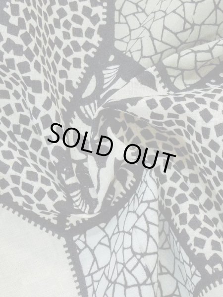 Photo12: M0808Q Vintage Japanese women   Ivory HITOE unlined / Linen. Crematis,   (Grade C) (12)