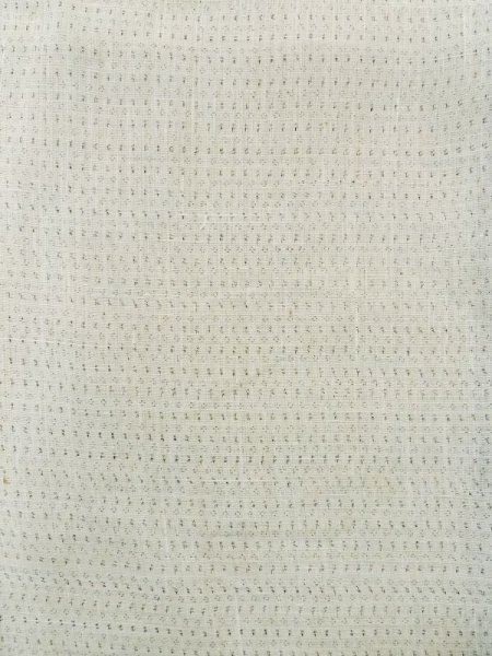 Photo4: M0808R Vintage Japanese   White HITOE unlined / Linen. Dot   (Grade C) (4)