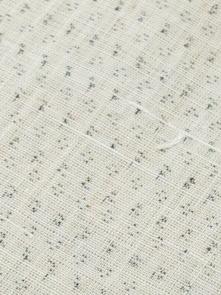 Photo7: M0808R Vintage Japanese   White HITOE unlined / Linen. Dot   (Grade C) (7)