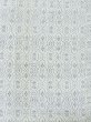 Photo3: M0808S Vintage Japanese women   White HITOE unlined / Linen. Geometrical pattern,   (Grade C) (3)