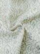 Photo10: M0808S Vintage Japanese women   White HITOE unlined / Linen. Geometrical pattern,   (Grade C) (10)