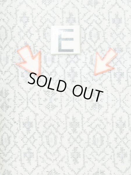 Photo16: M0808S Vintage Japanese women   White HITOE unlined / Linen. Geometrical pattern,   (Grade C) (16)