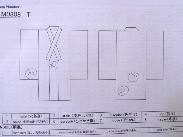 Photo13: M0808T Vintage Japanese women   White OJIYACHIJIMI / Linen. Camellia,   (Grade B) (13)