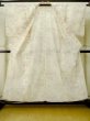 Photo2: Mint M0808V Vintage Japanese women   Ivory OJIYACHIJIMI / Linen. Flower,   (Grade A) (2)