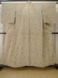 Photo1: M0808X Vintage Japanese women   Brown OJIYACHIJIMI / Linen. Circle,   (Grade C) (1)