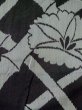 Photo3: M0808Y Vintage Japanese women  Brownish Black HITOE unlined / Silk. Flower,   (Grade D) (3)