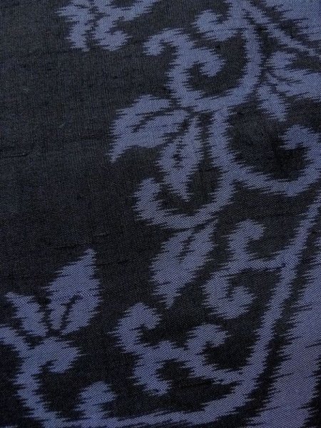 Photo5: M0808Z Vintage Japanese women   Black HITOE unlined / Silk. Ivy,   (Grade C) (5)