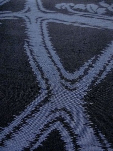 Photo10: M0808Z Vintage Japanese women   Black HITOE unlined / Silk. Ivy,   (Grade C) (10)