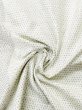 Photo9: M0818A Used Japanese women   White HITOE unlined / Silk. Stripes,   (Grade D) (9)