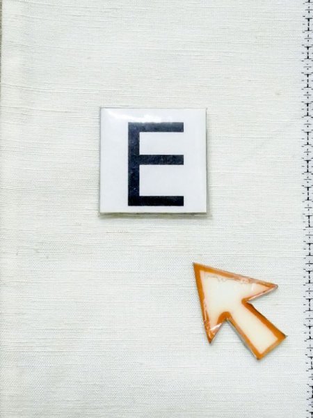 Photo16: M0818A Used Japanese women   White HITOE unlined / Silk. Stripes,   (Grade D) (16)