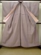Photo2: M0818E Vintage Japanese women   Purple HITOE unlined / Silk. Dapple pattern   (Grade C) (2)