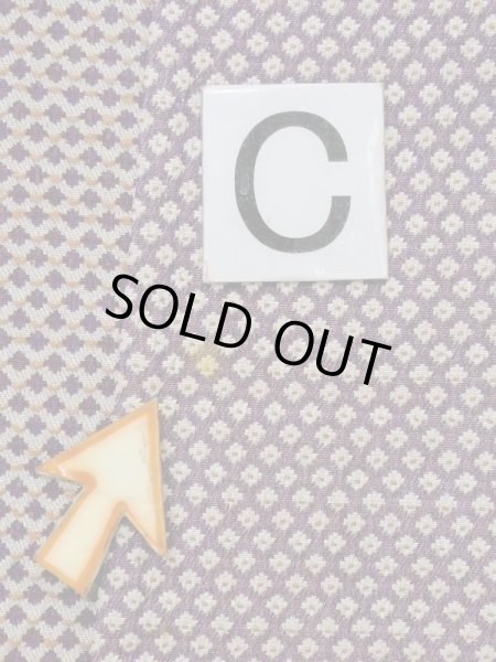 Photo14: M0818E Vintage Japanese women   Purple HITOE unlined / Silk. Dapple pattern   (Grade C) (14)