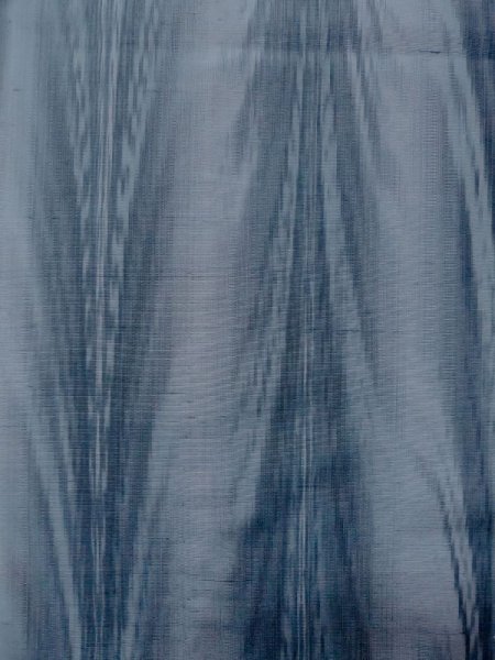 Photo4: M0818K Vintage Japanese women Dark Grayish Blue HITOE unlined / Synthetic. Abstract pattern   (Grade C) (4)