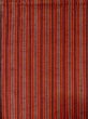 Photo3: Mint M0818L Vintage Japanese women   Red HITOE unlined / Wool. Stripes   (Grade A) (3)