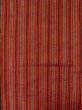 Photo4: Mint M0818L Vintage Japanese women   Red HITOE unlined / Wool. Stripes   (Grade A) (4)