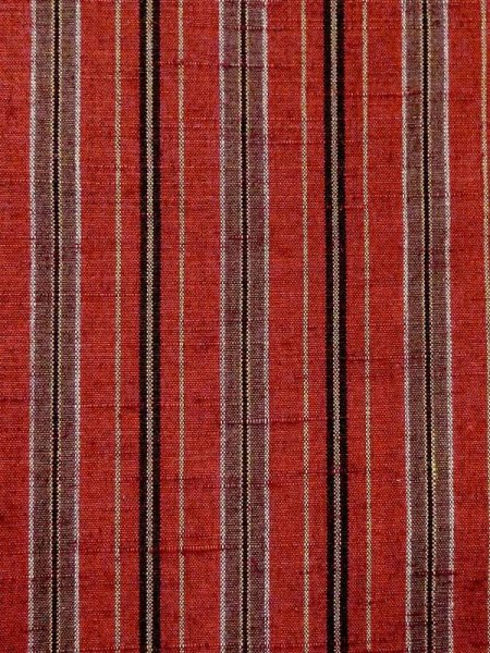 Photo5: Mint M0818L Vintage Japanese women   Red HITOE unlined / Wool. Stripes   (Grade A) (5)