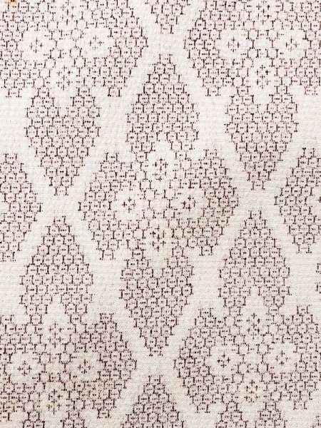 Photo6: M0818M Vintage Japanese women  Grayish Red HITOE unlined / Silk. Diamond-shaped flowers,   (Grade C) (6)