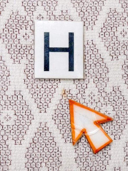 Photo19: M0818M Vintage Japanese women  Grayish Red HITOE unlined / Silk. Diamond-shaped flowers,   (Grade C) (19)